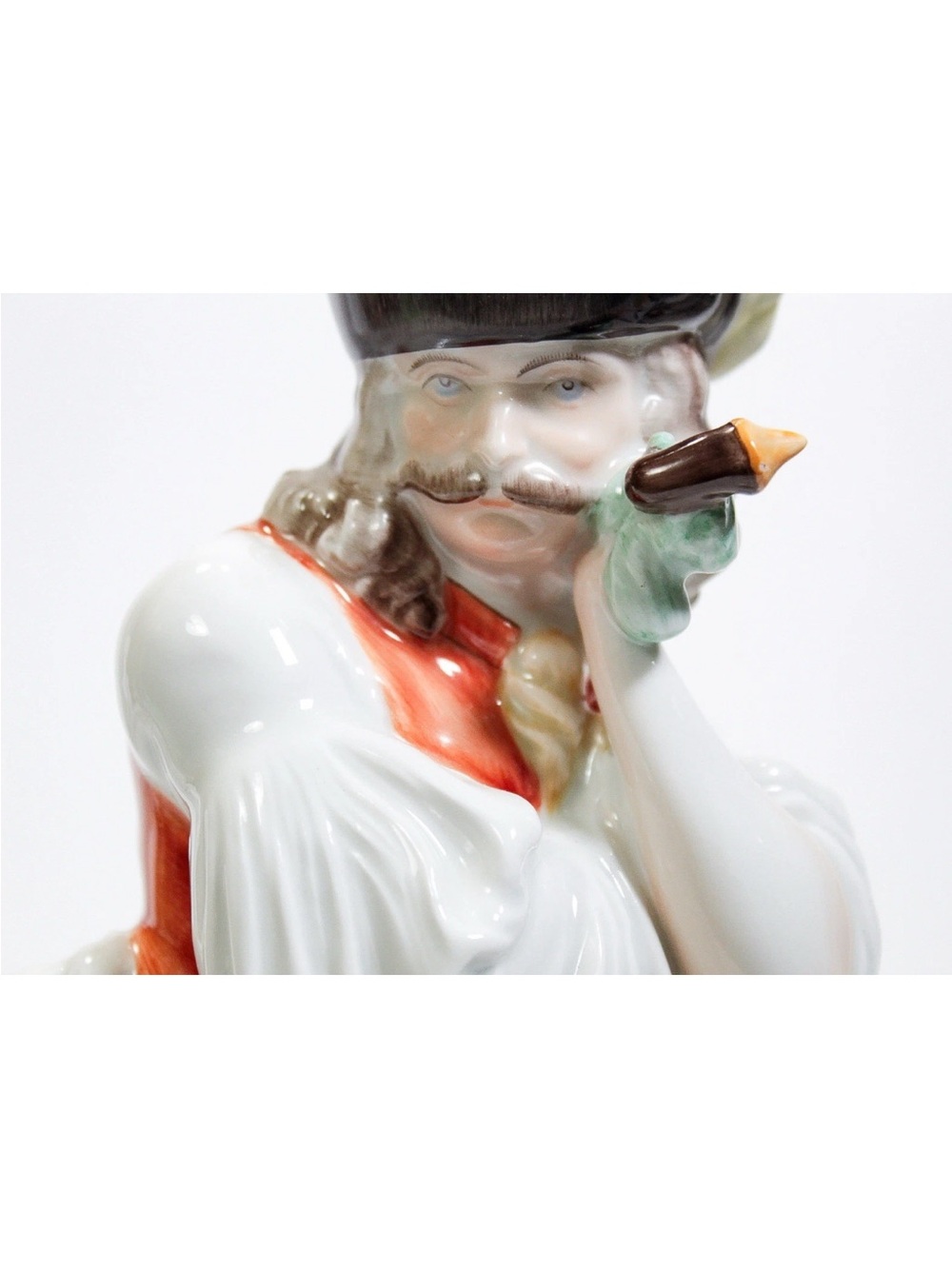 Herend Hungary VintagePorcelain Figurine Handpainted mournful Shepherd - Picture 6 of 16